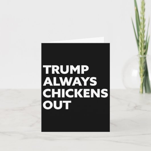 Trump Always Chickens Out - Taco 1  カード (正面)