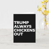 Trump Always Chickens Out - Taco 1  カード (黄色い花)