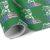 Trump American Flag USA, President Trump Merica ラッピングペーパー (ロールコーナー)