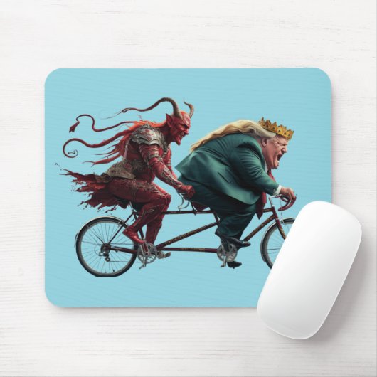 Trump and Devil Mousepad マウスパッド (マウス)