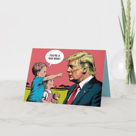 Trump and Toddlers Greeting Card シーズンカード (正面)