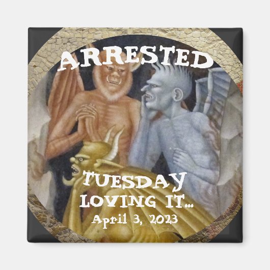 Trump Arrested マグネット (正面)