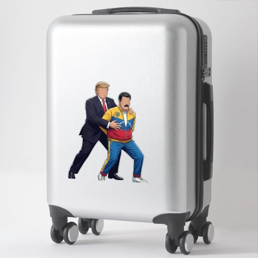 Trump Arresting Maduro Bold Political Satire シール (スーツケース)