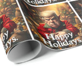 Trump As an Angry Christmas Elf ラッピングペーパー (ロールコーナー)