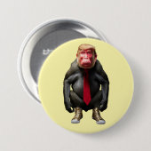Trump Baboon Button 缶バッジ (正面&裏面)