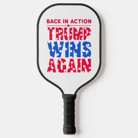 Trump - Back in Action Trump Wins Again ピックルボールラケット (正面)