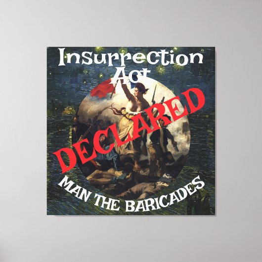 Trump Bans Fornication Adultery Blue States キャンバスプリント (正面)