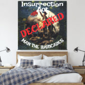 Trump Bans Fornication Adultery Blue States キャンバスプリント (インサイチュ (寝室))