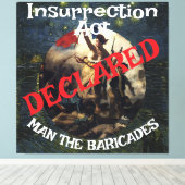 Trump Bans Fornication Adultery Blue States キャンバスプリント (インサイチュ (ウッドフロア))