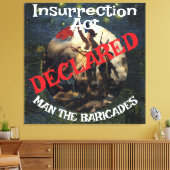 Trump Bans Fornication Adultery Blue States キャンバスプリント (インサイチュ (リビング))