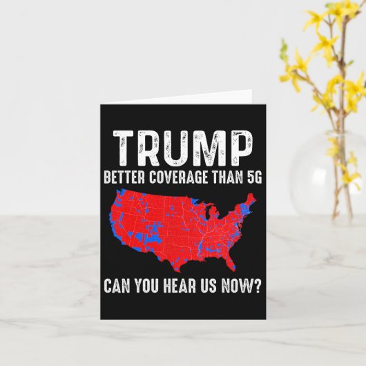 Trump Better Coverage Than 5g Map America Politica カード (黄色い花)