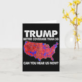Trump Better Coverage Than 5g Map Trump 5g Support カード (黄色い花)
