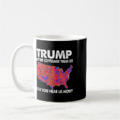 Trump Better Coverage Than 5g Map Trump 5g Support コーヒーマグカップ (左)