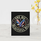 Trump Big Bill One Big Beautiful Bill Funny Politi カード (黄色い花)