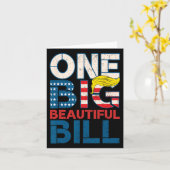 Trump Big Bill One Big Beautiful Bill Funny Politi カード (黄色い花)
