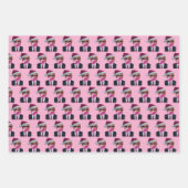 Trump Blowing Bubble Gum Christmas ラッピングペーパーシート (正面)