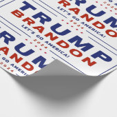 Trump Brandon 2024™選挙の贈り物包装紙 ラッピングペーパー (角)