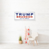 Trump Brandon 2024™選挙、ビニールバナーの公式 横断幕 (インサイチュ)