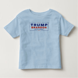 Trump Brandon 2024™、選挙：青い幼児Tシャツ トドラーTシャツ