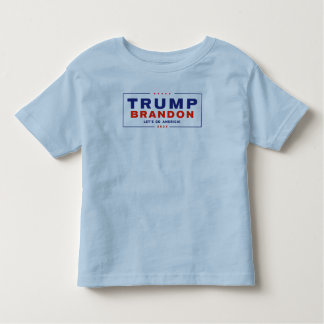 Trump Brandon 2024™、選挙：青い幼児Tシャツ トドラーTシャツ