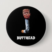 Trump Butthead Button 缶バッジ (正面)