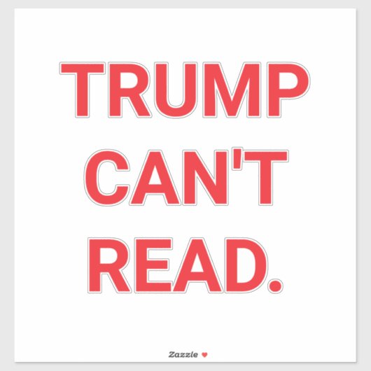 TRUMP CAN'T READ Hankamer Artjunkhaus Love PEACE シール (シート)