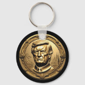 TRUMP CGI収集金ゴールドアートコインDoubloon キーホルダー (裏面)