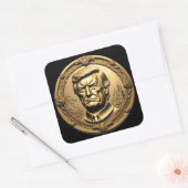 TRUMP CGI収集金ゴールドアートコインDoubloon スクエアシール (封筒)