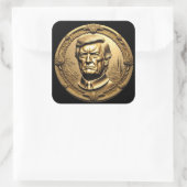 TRUMP CGI収集金ゴールドアートコインDoubloon スクエアシール (バッグ)