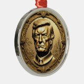TRUMP CGI収集金ゴールドアートコインDoubloon メタルオーナメント (右)