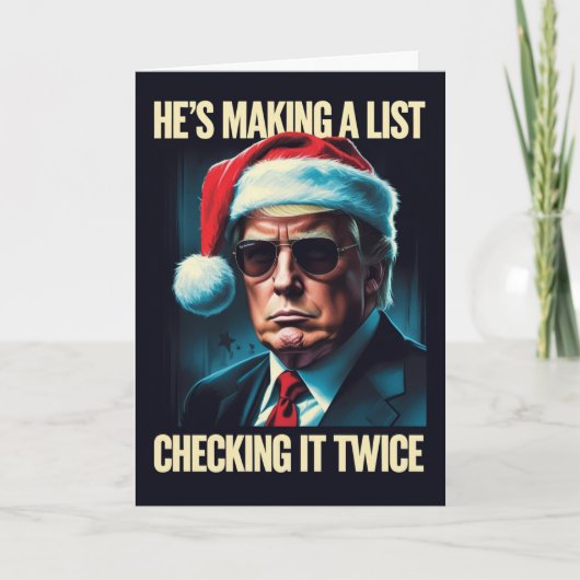 Trump Christmas Card | Patriot Holiday Greeting カード (正面)