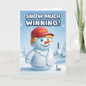 Trump Christmas Card | Snowman Trump カード (正面)