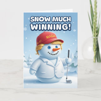 Trump Christmas Card | Snowman Trump カード