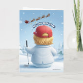 Trump Christmas Card | Snowman Trump カード (裏面)