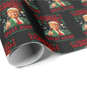 Trump Christmas Gift Wrap, Donald Trump Christmas ラッピングペーパー (ロールコーナー)