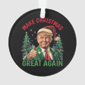 Trump Christmas, Make Christmas Great Again オーナメント (裏面)