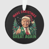 Trump Christmas, Make Christmas Great Again オーナメント (正面)
