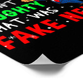 Trump Christmas Pajamas Shirt Dear Santa  ポスター (角)