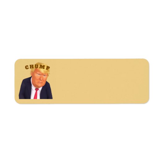 Trump/Chump Return Address Label ラベル (正面)
