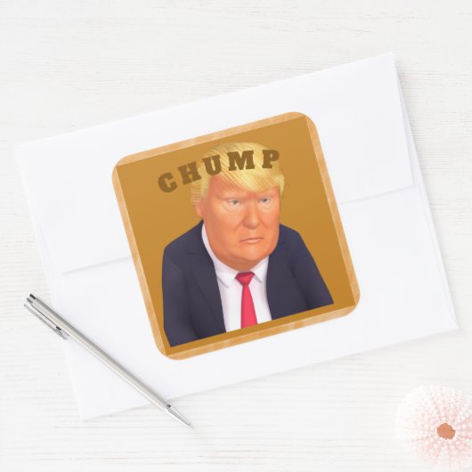 Trump/Chump Sticker スクエアシール (封筒)