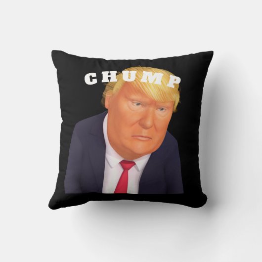 Trump/Chump Throw Pillow クッション (裏面)