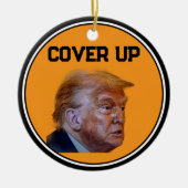 Trump Cover Up Beverage Coaster セラミックオーナメント (正面)