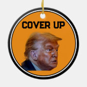 Trump Cover Up Beverage Coaster セラミックオーナメント (裏面)
