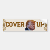 Trump Cover Up Bumper Sticker バンパーステッカー (正面)