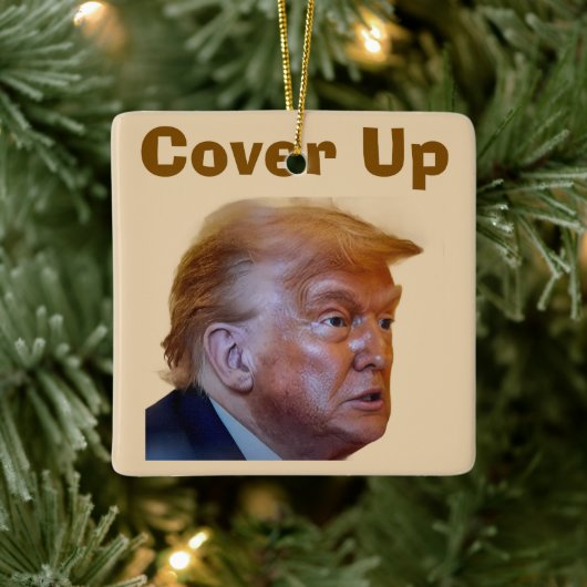 Trump/Cover Up Ceramic Ornament セラミックオーナメント (ツリー)