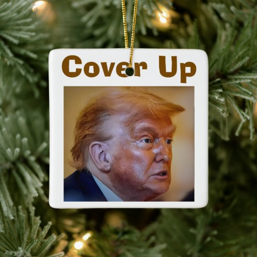 Trump/Cover Up Ceramic Ornament セラミックオーナメント (ツリー)