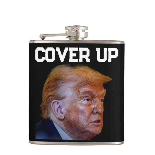 Trump Cover Up Flask フラスク (正面)