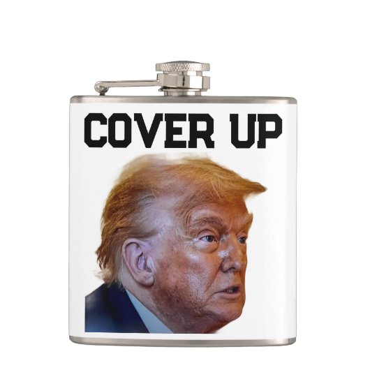 Trump Cover Up Flask フラスク (正面)