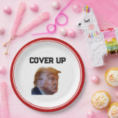 Trump Cover Up Paper Plate ペーパープレート (パーティー)