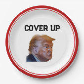 Trump Cover Up Paper Plate ペーパープレート (正面)